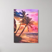 Briefkaarten voor zomerbakken 3/3 canvas afdruk (Voorkant)