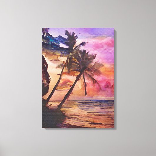 Briefkaarten voor zomerbakken 3/3 canvas afdruk (Voorkant)