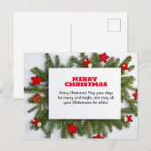 Briefkaarten | Vrolijk kerstfeest (Voorkant / Achterkant)