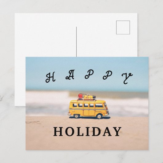 Briefkaarten vrolijke vakantie (Voorkant / Achterkant)