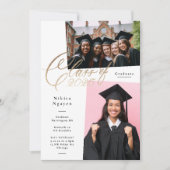 Briefklas van 2025 | 3 Foto Afstuderen Partij Aankondiging (Voorkant)