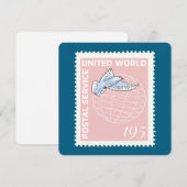 Briefmarke - save the date (Voorkant / Achterkant)