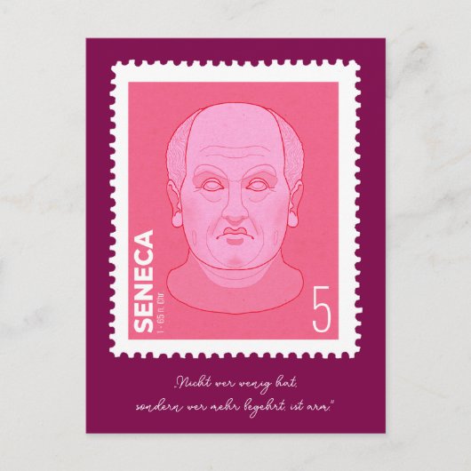 Briefmarke Seneca -   Briefkaart (Voorkant)