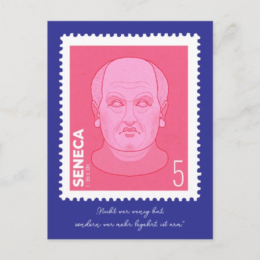 Briefmarke Seneca - Briefkaart (Voorkant)