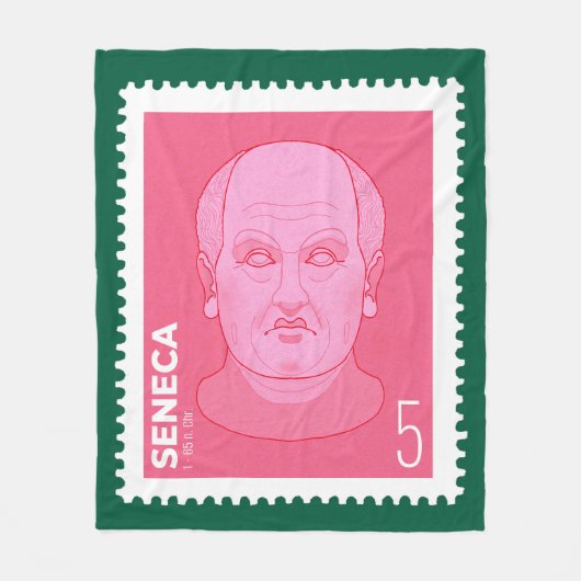 Briefmarke Seneca - Fleece Deken (Voorkant)