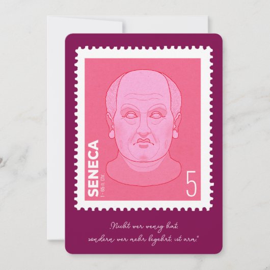 Briefmarke Seneca -   Kaart (Voorkant)