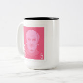 Briefmarke Seneca - Tweekleurige Koffiemok (Voorkant links)