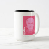 Briefmarke Seneca - Tweekleurige Koffiemok (Voorkant rechts)