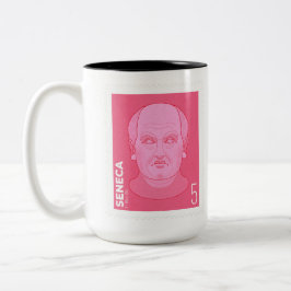 Briefmarke Seneca - Tweekleurige Koffiemok