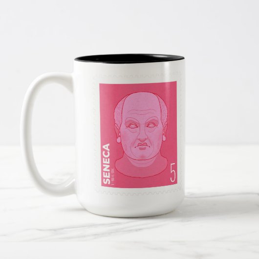 Briefmarke Seneca - Tweekleurige Koffiemok (Links)