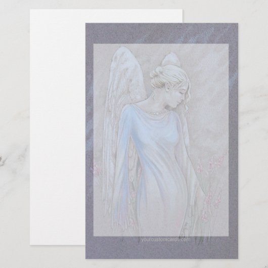 Briefpapier - Angel (Voorkant / Achterkant)