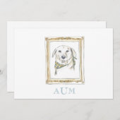 Briefpapier bekendmaking gele lab kaart (Voorkant / Achterkant)