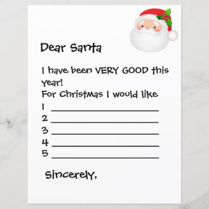 Briefpapier - Beste Kerstman, ik zou graag...