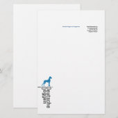Briefpapier Deutsche Doggen (Voorkant / Achterkant)