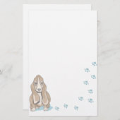 Briefpapier dierenleder Hond Briefpapier (Voorkant / Achterkant)