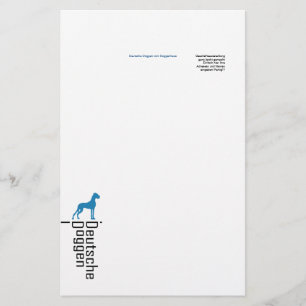 Briefpapier Duitse Doggen