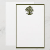 Briefpapier eikenboom (Voorkant / Achterkant)
