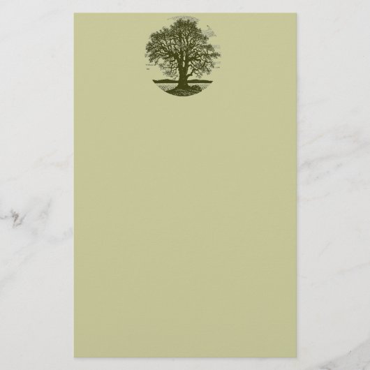 Briefpapier eikenboom (Voorkant)