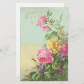 Briefpapier Floral  (Voorkant / Achterkant)