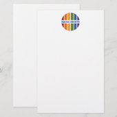 Briefpapier gelijke rechten (Voorkant / Achterkant)
