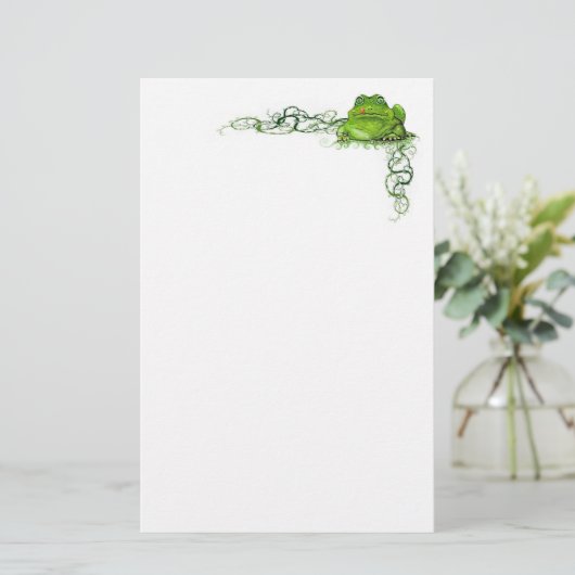 Briefpapier groene kikker (Staand voorkant)