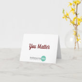 Briefpapier "Je maakt uit" Kaart (Gele Bloem)