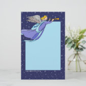 Briefpapier - Kerstangel (Staand voorkant)