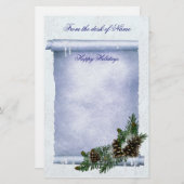 Briefpapier kerstfeest (Voorkant / Achterkant)