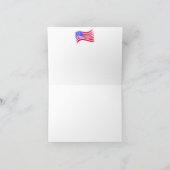 briefpapier met Amerikaanse vlag Bedankkaart (Binnen)