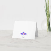 briefpapier met Amerikaanse vlag Bedankkaart (Achterkant)