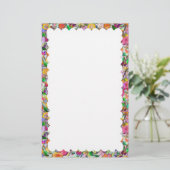 briefpapier met geschulpte rand (Staand voorkant)