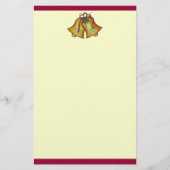 briefpapier met kerstklokken (Voorkant)