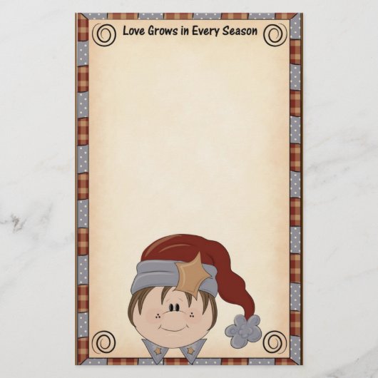 Briefpapier met kerstmis (Voorkant)