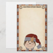 Briefpapier met kerstmis (Voorkant / Achterkant)