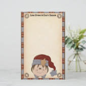 Briefpapier met kerstmis (Staand voorkant)