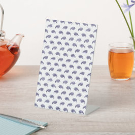 briefpapier met theethema | Gezellige Desk Vibes Reclamebord Met Voetstuk