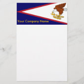Briefpapier met vlag van Amerikaans-Samoa (Voorkant)