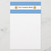 Briefpapier met vlag van Argentinië (Voorkant)