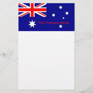 Briefpapier met vlag van Australië