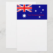 Briefpapier met vlag van Australië (Voorkant / Achterkant)