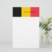 Briefpapier met vlag van België (Staand voorkant)