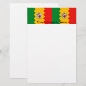 Briefpapier met vlag van Los Angeles, Californië (Voorkant / Achterkant)