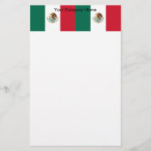 Briefpapier met vlag van Mexico (Voorkant)