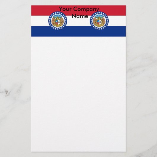 Briefpapier met vlag van Missouri (Voorkant)