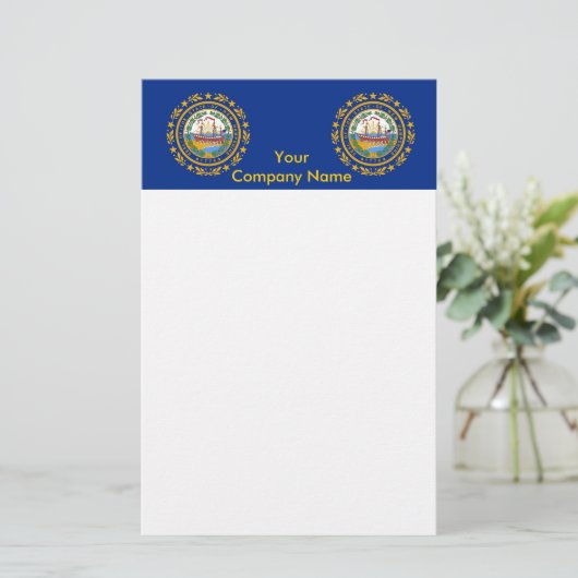 Briefpapier met vlag van New Hampshire (Staand voorkant)