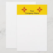 Briefpapier met vlag van New Mexico (Voorkant / Achterkant)