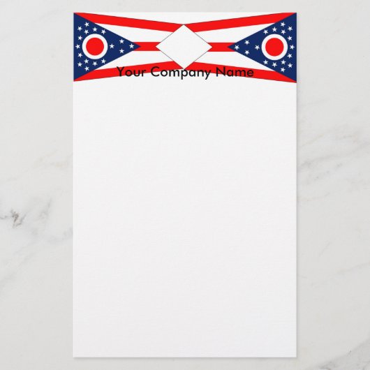 Briefpapier met vlag van Ohio (Voorkant)