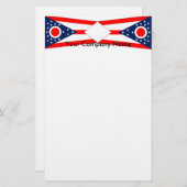 Briefpapier met vlag van Ohio (Voorkant / Achterkant)