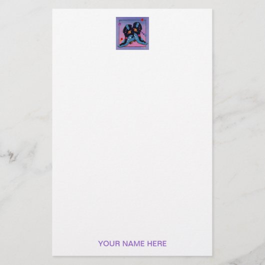 Briefpapier - Midnight Cowboy Boots (Voorkant)