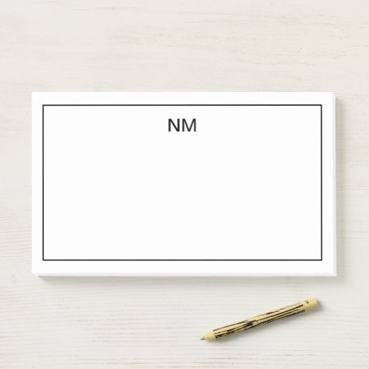 Briefpapier monogrammen Post-it® Notes (Op bureau)